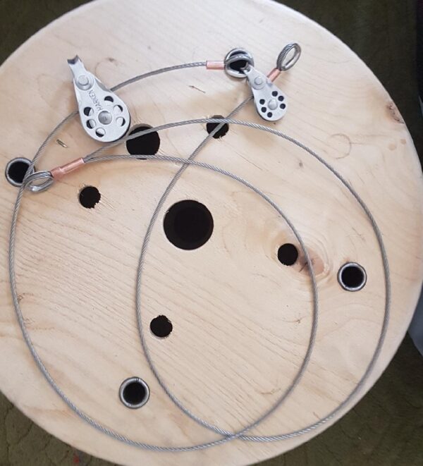 contender wire cascade vang - wavelength style with Allen high tension wire blocks