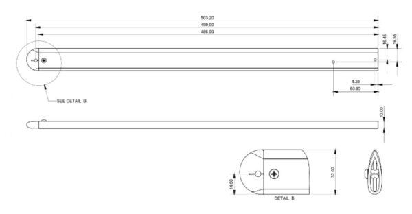 allen aerofoil spreader dimensions