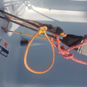 laser / ILCA pro toestrap fully out
