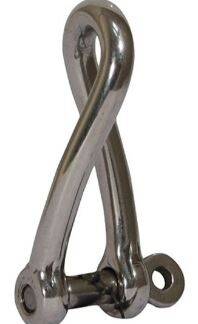 stainless steel long twist shackle