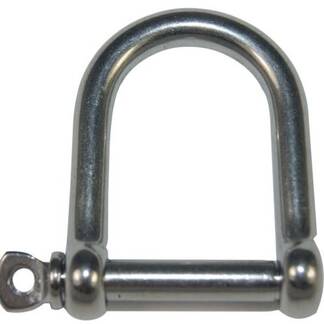 Wide Forged Stainless Steel D shackles